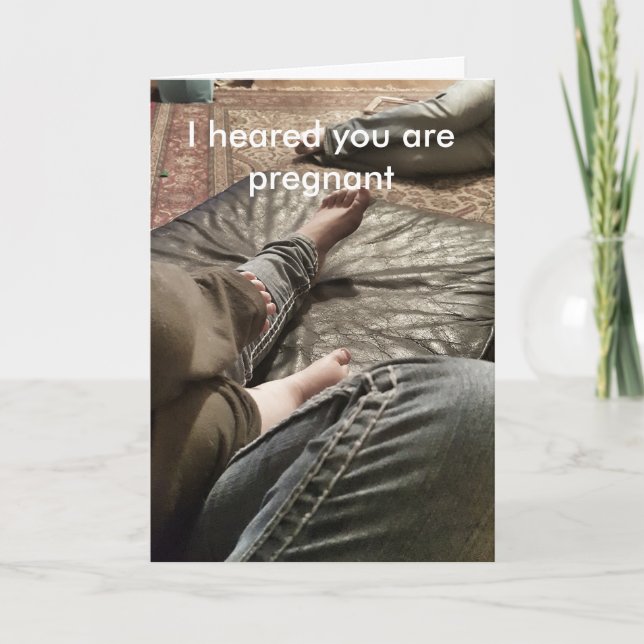 Funny Congratulations on Pregnancy Card (Front)