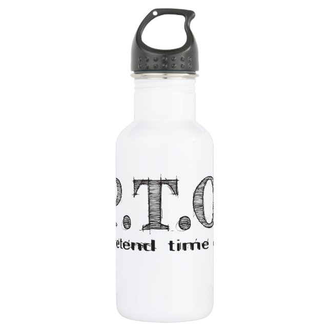 Funny Congratulations Promoted to Pretend Time Off 532 Ml Water Bottle (Front)