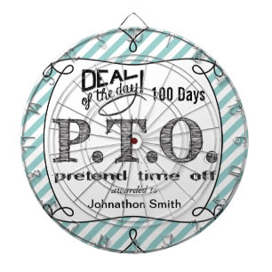 Funny Congratulations Promoted to Pretend Time Off Dartboard