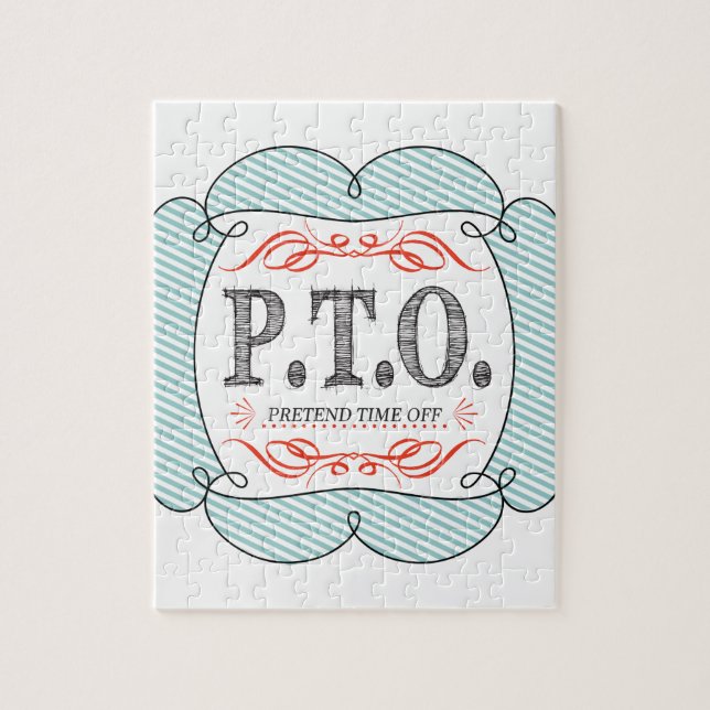 Funny Congratulations Promoted to Pretend Time Off Jigsaw Puzzle (Vertical)