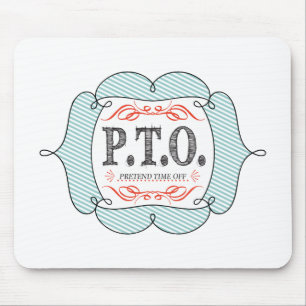 Funny Congratulations Promoted to Pretend Time Off Mouse Mat