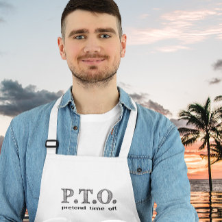 Funny Congratulations Promoted to Pretend Time Off Standard Apron