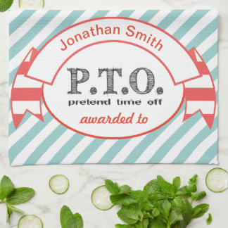 Funny Congratulations Promoted to Pretend Time Off Tea Towel