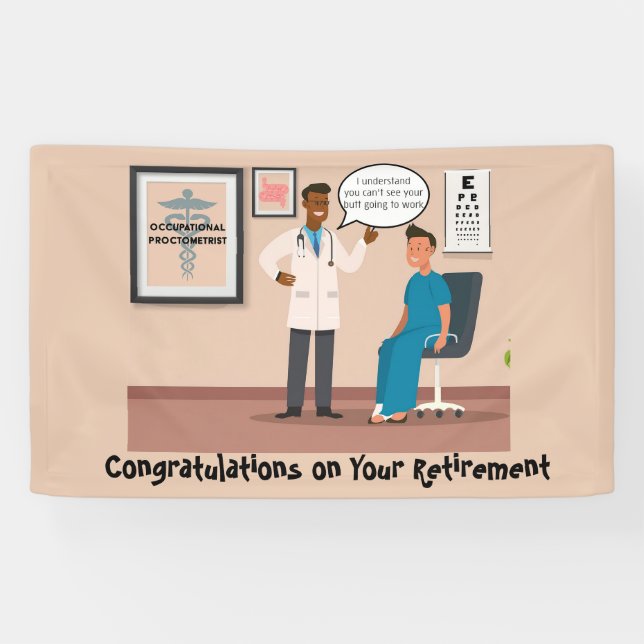 Funny Congratulations Retirement Banner (Horizontal)