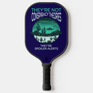 Funny Conspiracy Theory UFO Pickleball Paddle