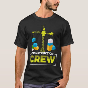 Funny Construction Crew Master Builder Building T-Shirt
