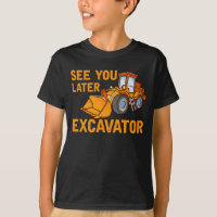 Funny Construction Excavator Saying Boys Toddler