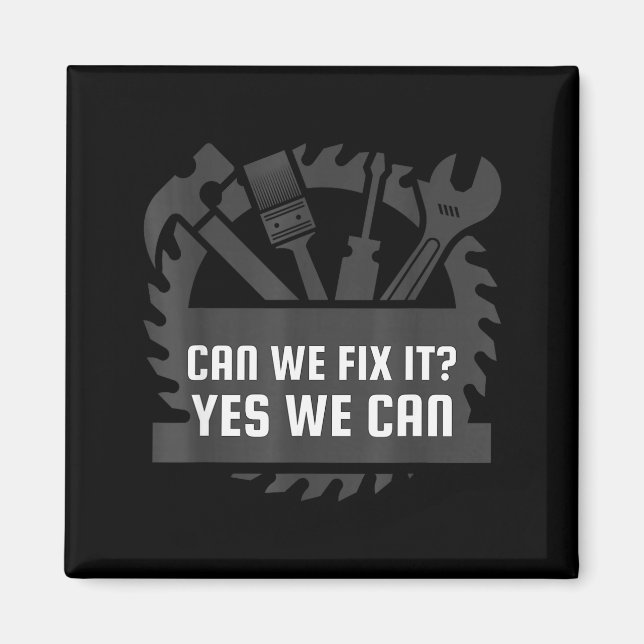 Funny Construction Worker, Bob The Builder Gag Gif Magnet (Front)