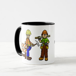 Funny Construction Workers Name Mug