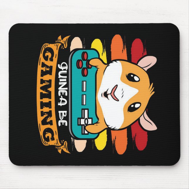 Funny Controller Guinea Pig Gift Lovers Mouse Mat (Front)