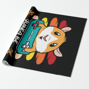 Funny Controller Guinea Pig Gift Lovers Wrapping Paper