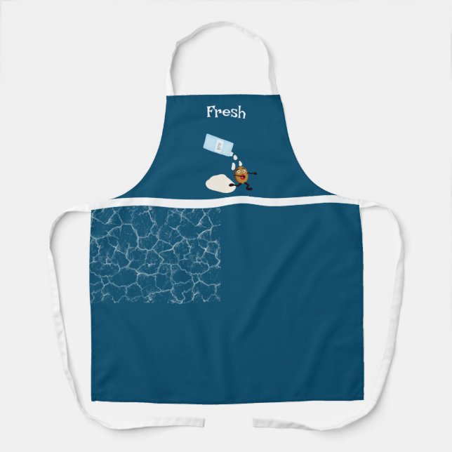 Funny cookie All-Over Print Apron, Medium Apron (Front)