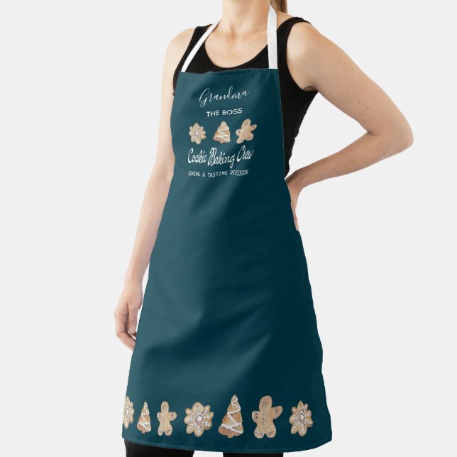 Funny Cookie Baking Crew Grandma Baking Apron (Insitu)