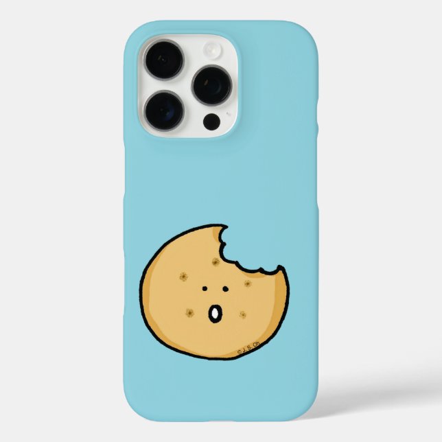 Funny Cookie Cartoon with Bite Case-Mate iPhone Case (Back)