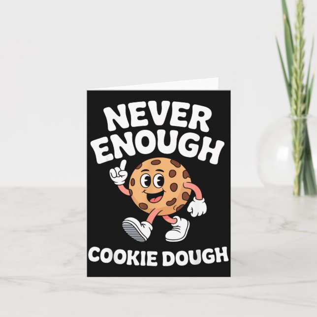 Funny Cookie Dough Retro  Card (Front)