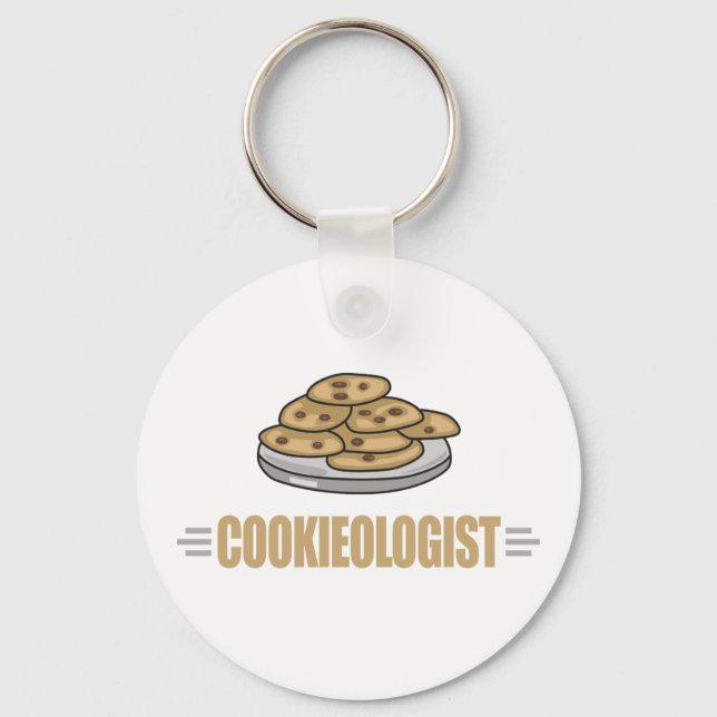 Funny Cookie Lover Key Ring (Front)