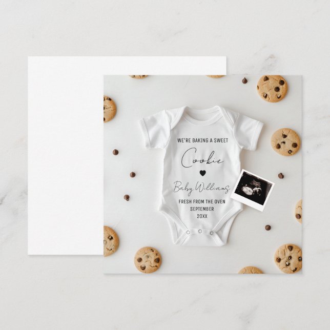 Funny Cookie Pregnancy Announcement (Front/Back)