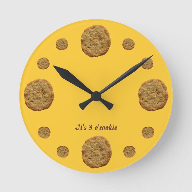 Funny Cookie Time Cookie Clock (Front)
