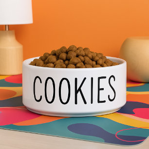 Funny Cookies Dog Bowl