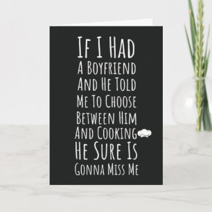 Funny Cooking Cards For Women For Her Chef