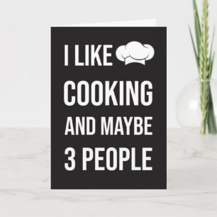 Funny Cooking Cards Humour Chef Foodie Hilarious