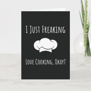 Funny Cooking Cards Humour Chef Gourmet Friend