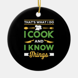 Funny Cooking Ceramic Tree Decoration