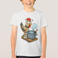Funny Cooking Chicken Apron – Hen Making Soup