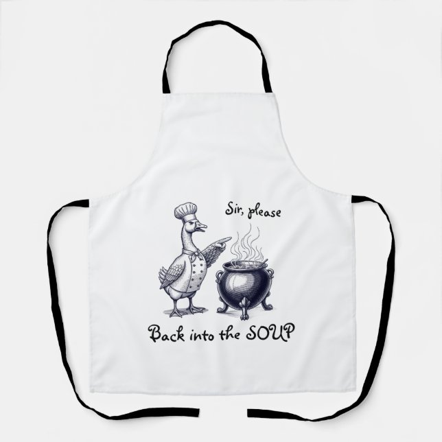 Funny Cooking  for Chef All-Over Print Apron (Front)