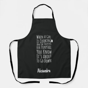 Funny Cooking Gift For Her Teen Girls Women Mother Apron