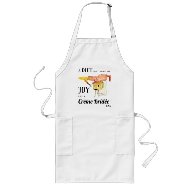 Funny cooking quote long apron (Front)