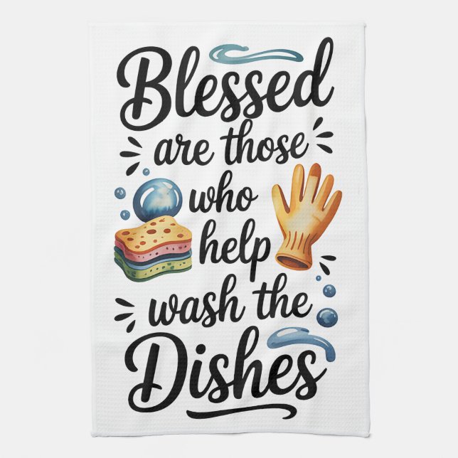 Funny Cooking Quote Tea Towel (Vertical)