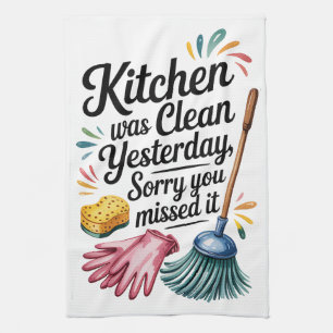 Funny Cooking Quote Tea Towel