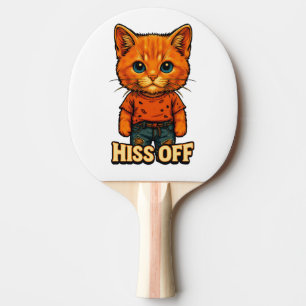 Funny Cool Cat Quote Tee Ping Pong Paddle