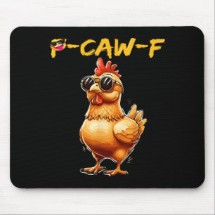 Funny Cool Chicken Sungles Caw F Humor For Men Wom Mouse Mat