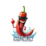 Funny cool chilli pepper for print magnet<br><div class="desc">Funny cool chilli pepper for print 6500 on 6500 pixels high resolution</div>