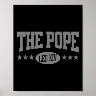 Funny Cool Da Pope God Bless Pope Leo Xiv Men Wome Poster