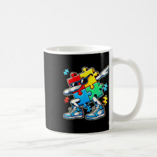 Funny Cool Dabbing Puzzle Piece Autism Awareness G Coffee Mug