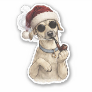 Funny Cool Dog Happy New Year Design