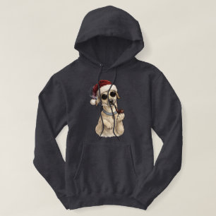 Funny Cool Dog Happy New Year Design Hoodie