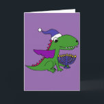 Funny Cool Dragon and Menorah Happy Hanukkah Art Holiday Card<br><div class="desc">Hilarious cute dragon carrying menorah candles original art Happy Hanukkah design is fabulous for all who love dragons and celebrating Hanukkah holidays.</div>
