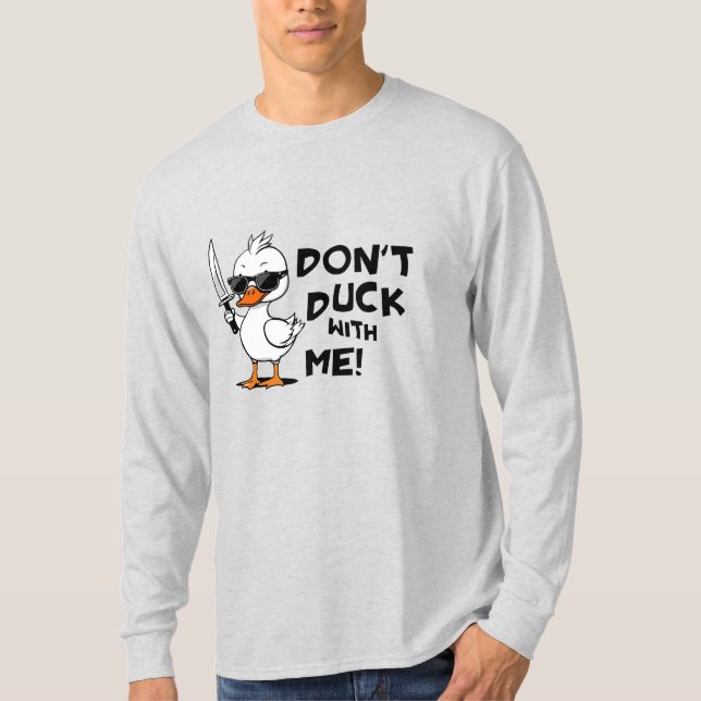 Funny Cool Duck T-Shirt Design (Front)