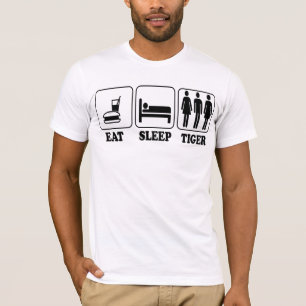 Funny Cool Eat Sleep Tiger Just Do Her College T-Shirt