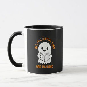 Funny Cool Ghost GHOUL Kids are Reading Mug