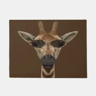 Funny Cool Giraffe Doormat