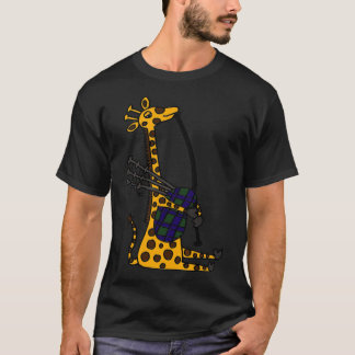 Funny Cool Giraffe Playing Bagpipes  Classic T-Shi T-Shirt