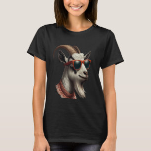 Funny cool Goat with Sunglasses, Animals Lover T-Shirt