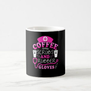 Funny Cool Nurse Quote, Coffee Scrubs, and Rubber Mug