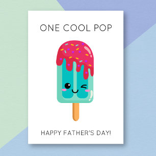 Funny Cool Pop Pun Father's Day Card