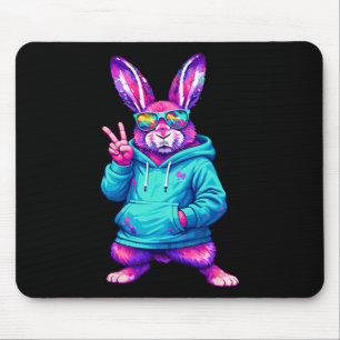 Funny Cool Rabbit Hip Hop Bunny Easter Men Boy Tee Mouse Mat